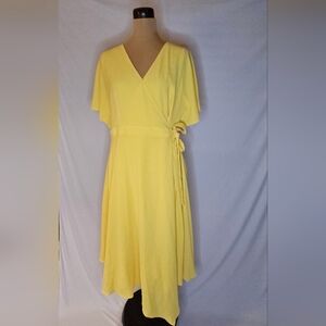 Maggy London Asymmetrical Yellow Dress